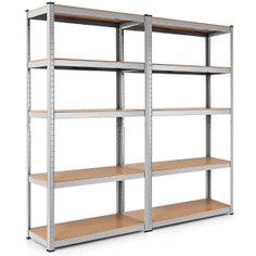 Costway 72'' Heavy Duty 5 Level Garage Shelf (2-Piece) product